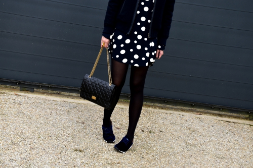 robe pois zara,zara,chanel,blog mode,jimmy choo,apc,movel shoes,2.55 chanel