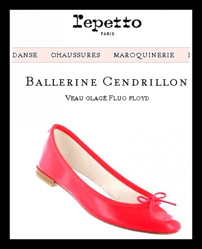 repetto,cendrillon repetto,blog mode,veau glacé fluo floyd,repetto veau glacé fluo floyd