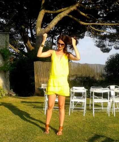 ba&sh,robe delphine ba&sh,robe dentelle jaune ba&sh,blog mode