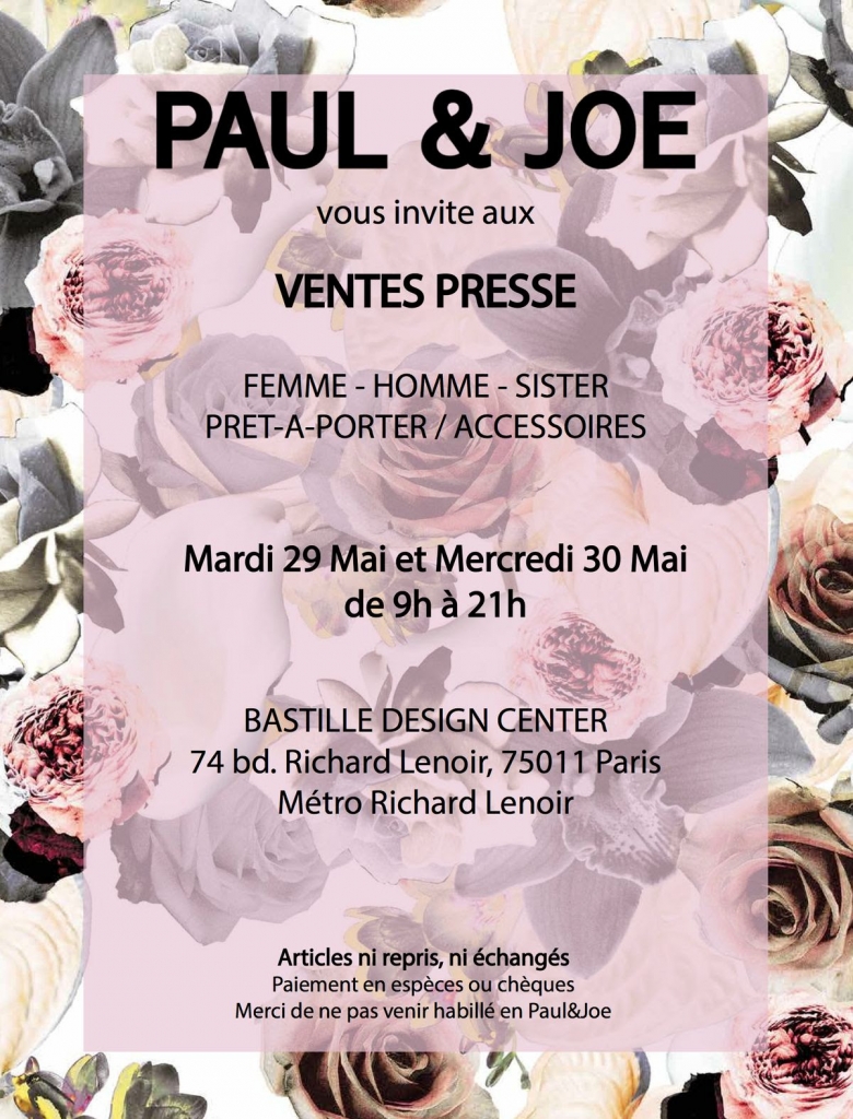 INVITATIONS VENTES PRESSE VENTES PRIV ES PE 2018 Les bons