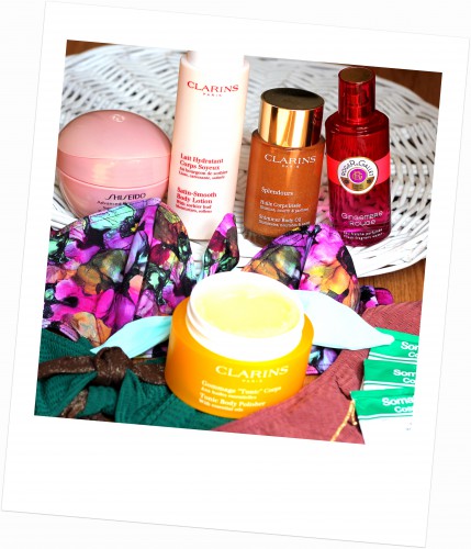 blog mode,blog beauté,blog voyages,gingembre rouge roger & gallet,gommage tonic corps clarins,lait hydratant corps soyeux clarins,albertine,maillots de bain albertine,bikinis albertine,huile corps irisée clarins,perfecetur concentré minceur shiseido,somatoline cosmetic