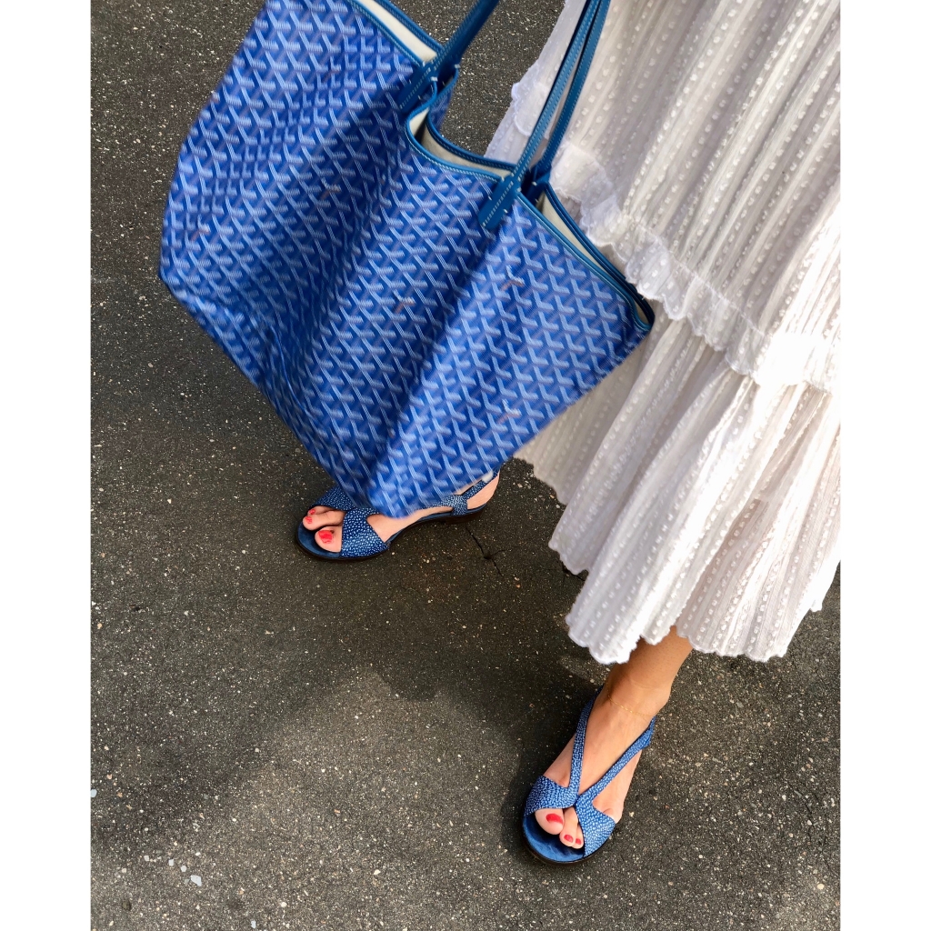 Saint Louis GOYARD Tote blue - VALOIS VINTAGE PARIS