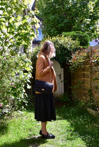 magali pascal,garcia jeans,pleated skirt,jupe plissée cuir,blog mode,vanessa bruno,isabel marant,2.55 chanel