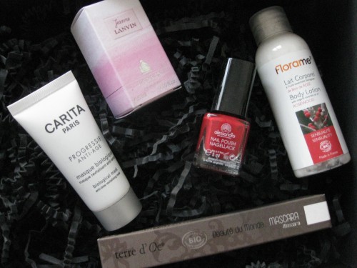 glossybox,blog beauté,paris,carita,jeanne lanvin,florame,terre d'oc