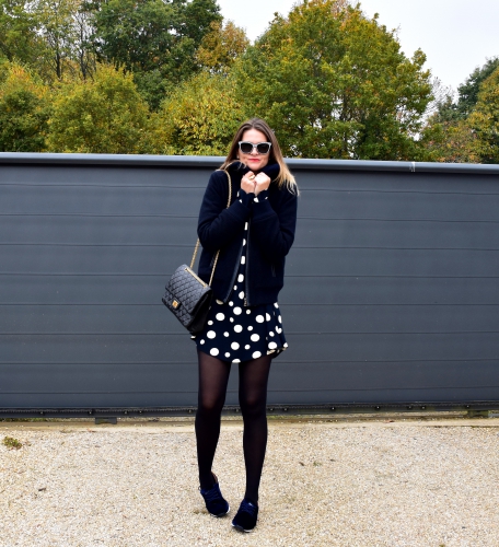 robe pois zara,zara,chanel,blog mode,jimmy choo,apc,movel shoes,2.55 chanel