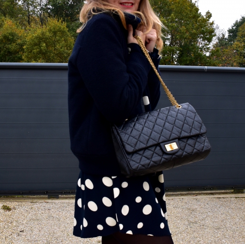 robe pois zara,zara,chanel,blog mode,jimmy choo,apc,movel shoes,2.55 chanel