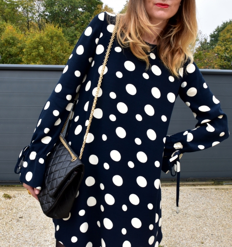 robe pois zara,zara,chanel,blog mode,jimmy choo,apc,movel shoes,2.55 chanel