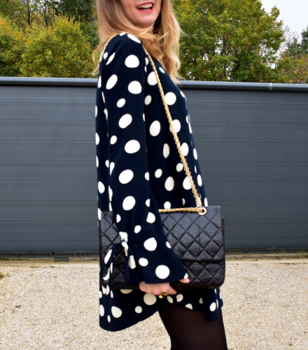 robe pois zara,zara,chanel,blog mode,jimmy choo,apc,movel shoes,2.55 chanel