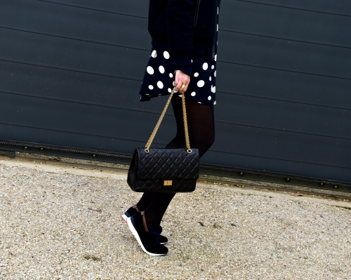 robe pois zara,zara,chanel,blog mode,jimmy choo,apc,movel shoes,2.55 chanel