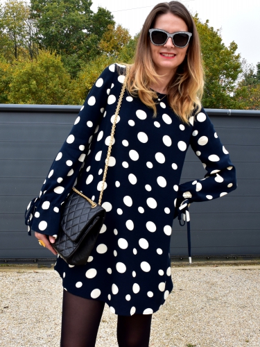 robe pois zara,zara,chanel,blog mode,jimmy choo,apc,movel shoes,2.55 chanel